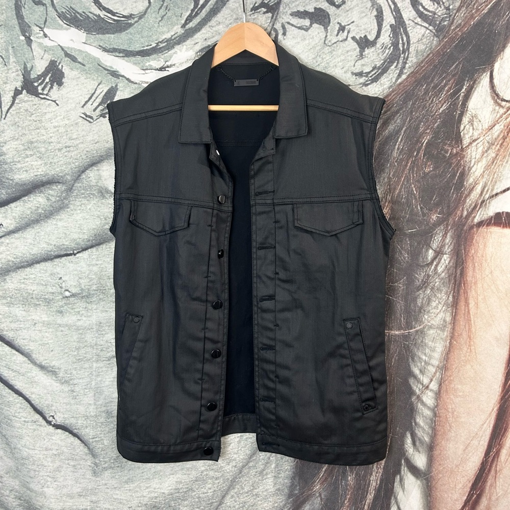 Black denim Braydon Szafranski Vest